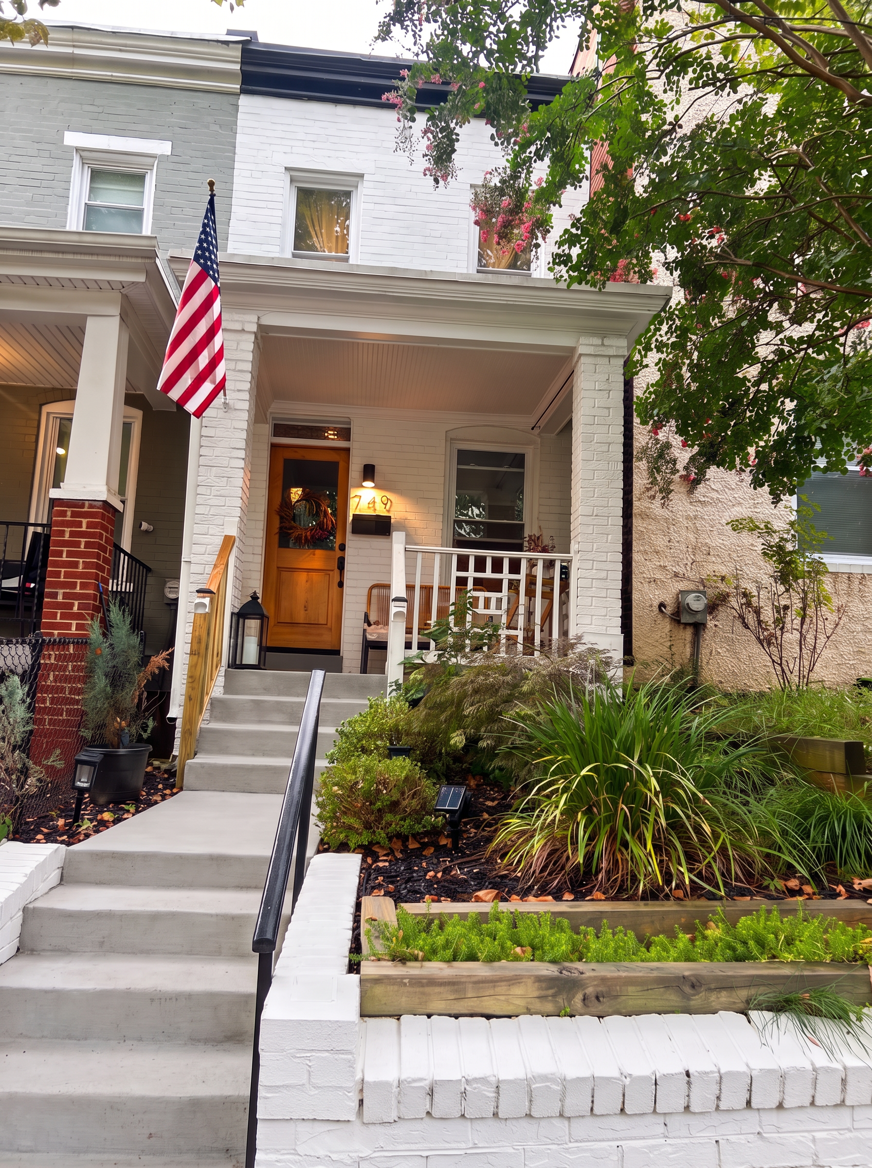 Front garden & walk at 749 Kenyon Street NW