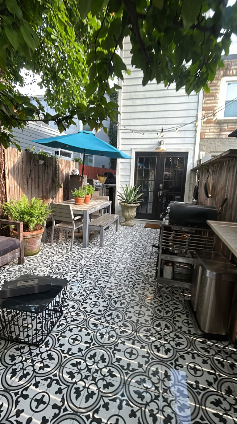 Patio & garden at 749 Kenyon Street NW